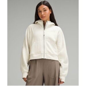 Lululemon Scuba Oversized Full Zip Hoodie in Bone M/L